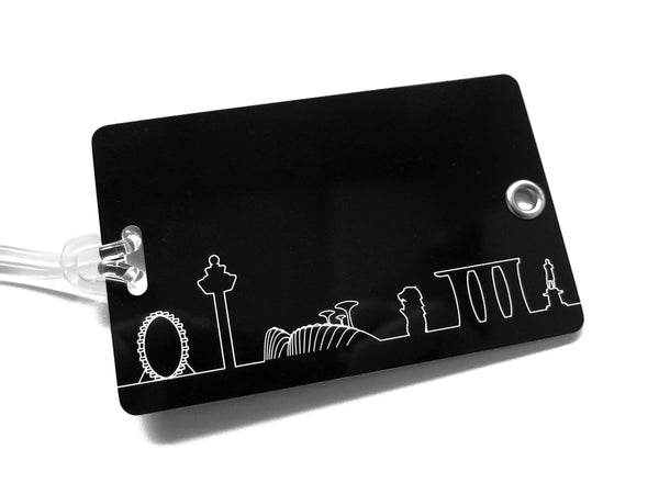 Skyline Outline Luggage Tag - LOVE SG