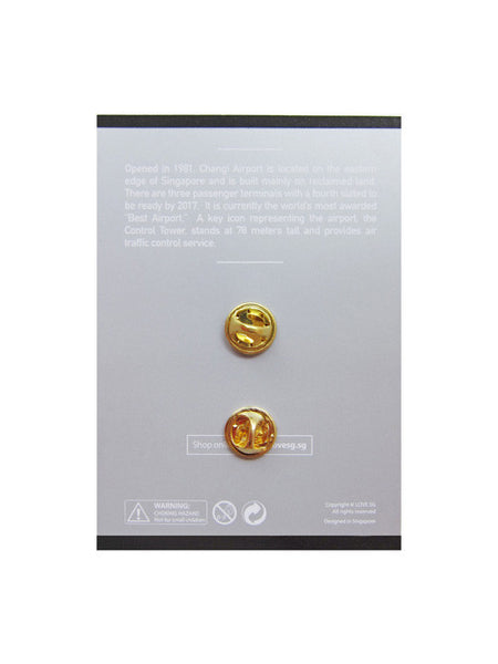 Changi Control Tower Collar Pin - LOVE SG
