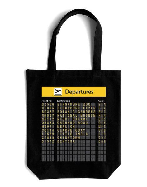 Departure Board Canvas Bag - LOVE SG