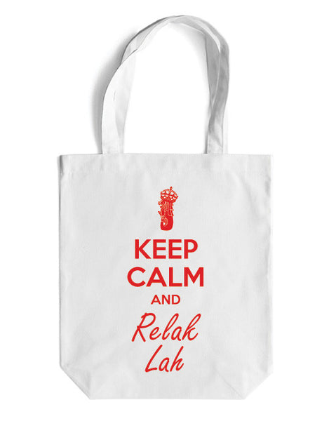 Keep Calm Canvas Bag - LOVE SG