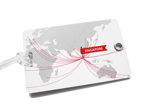 Route Map Luggage Tag - LOVE SG