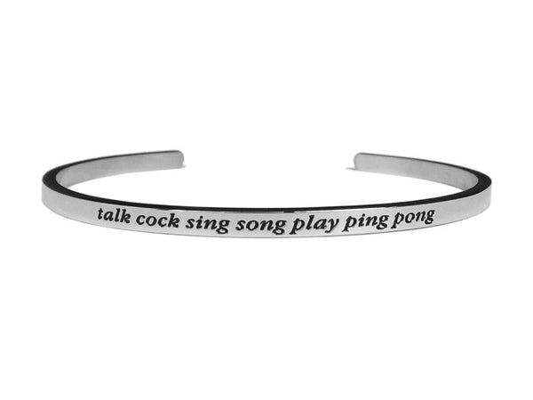 Talk Cock Sing Song Play Ping Pong Bracelet - LOVE SG
