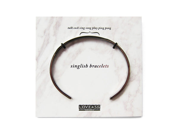 Talk Cock Sing Song Play Ping Pong Bracelet - LOVE SG