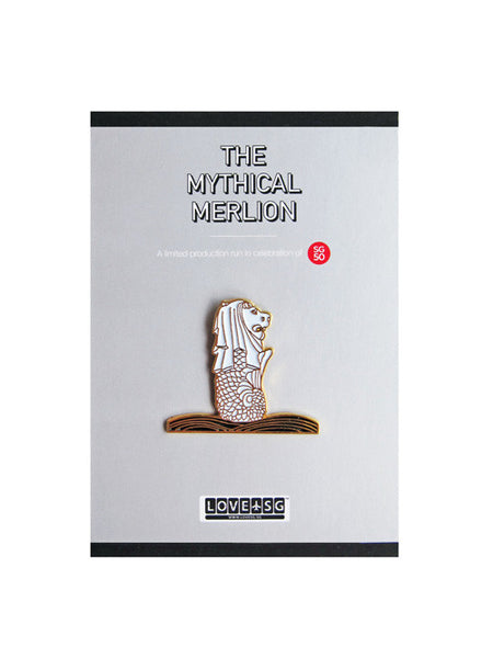 The Mythical Merlion Collar Pin - LOVE SG